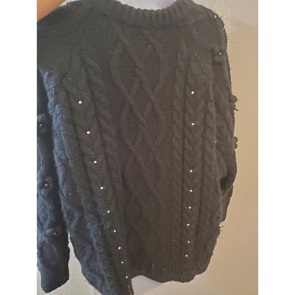 Zara Chunky Knit Cardigan Sweater Top Women's Goth Whimsygoth Bohemian Fall - Picture 5 of 9